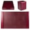 Dacasso Burgundy 3-Piece Desk Set, Bonded Leather DF-5237 - alternate 3